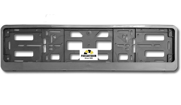 Рамка для номера "AVS" (двусост.,серебро, RN-16) A07727S