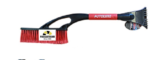 Щетка со скребком, черно-красная AL-111