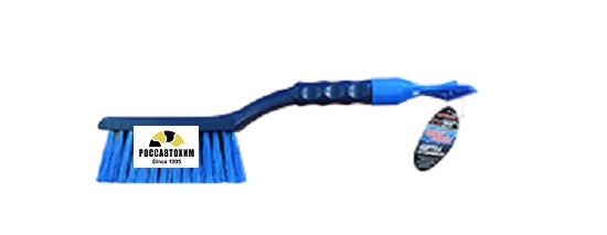 Щетка со скребком, синяя AL-113