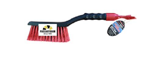Щетка со скребком, черно-красная AL-113