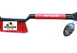 Щетка со скребком, черно-красная AL-116