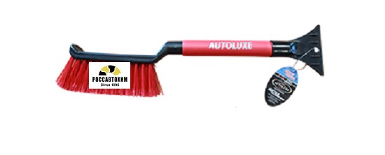 Щетка со скребком, черно-красная AL-116