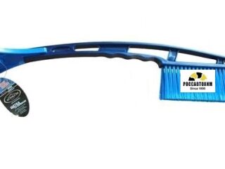 AL-118 щетка со скребком, синяя (кор.72шт)