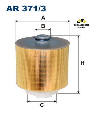 Фильтр воздушный FILTRON AR371/3 (C17137)