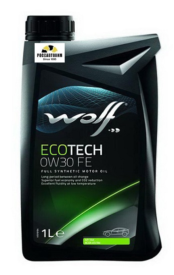Масло мотоное WOLF 0w30 Ecotech FE 1л/12
