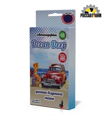 657/1 Ароматизатор под сиденье гелевый 'Super Flower' (125 гр) Дыхание бездонного океана 'Ocean Deep'