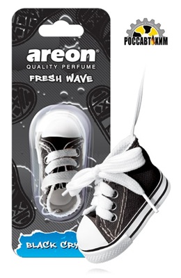 690/5 Ароматизатор подвесной "AREON " Кеды (Black Cristal/Черный кристалл) 704-KED-901