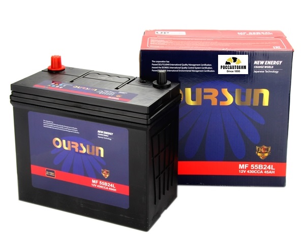 АКБ OURSUN JIS MF 55B24L 45 Ah о/п