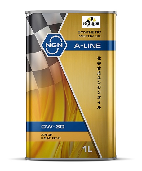Масло моторное синтетическое NGN A-Line 0W-30 SP/ILSAC GF-6 1л V182575110