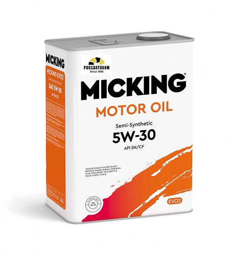 Масло моторное Micking Motor Oil EVO2 5W30 п/с API SN/CF бенз/диз двиг. 4л арт M2151