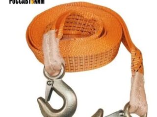 Трос ленточный 5т в пакете СУПЕРУСИЛЕННЫЙ 5м. 2 крюка *200 гр. / 19005 / Сервис К