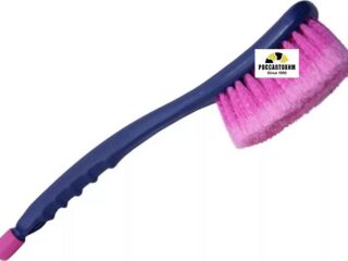 Щетка CU-235 для мытья авто с краном подачи воды под шланг ( 37см) Car brush. -распуш.щетина