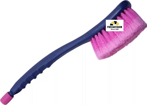 Щетка CU-235 для мытья авто с краном подачи воды под шланг ( 37см) Car brush. -распуш.щетина