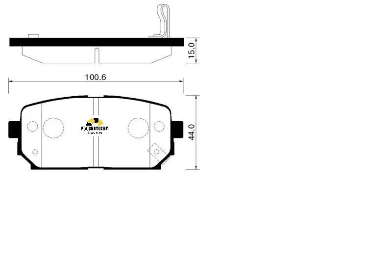 Колодки тормозные дисковые HSB HP1041