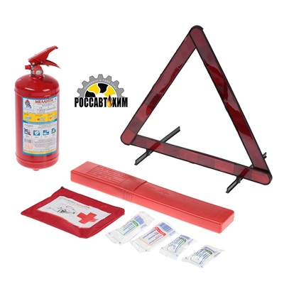 Набор автомобилиста AUTOSTART N1 огнетушитель ОП-2, знак, аптечка. в коробке 6707601