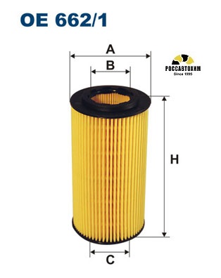 Фильтр масляный FILTRON OE662/1