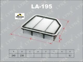 Фильтр воздушный LYNXauto LA-195 (1780131110)
