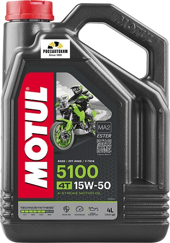 Масло моторное MOTUL 5100 4T 15w50 4л /112159/