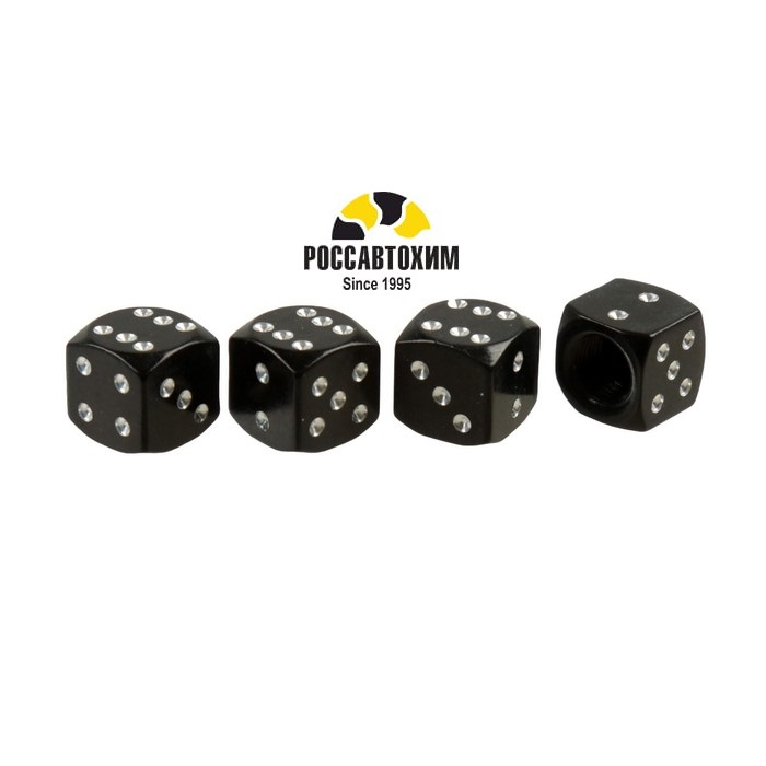 Колпачок камеры TORSO кубик, чёрные, набор 4 шт 2630105