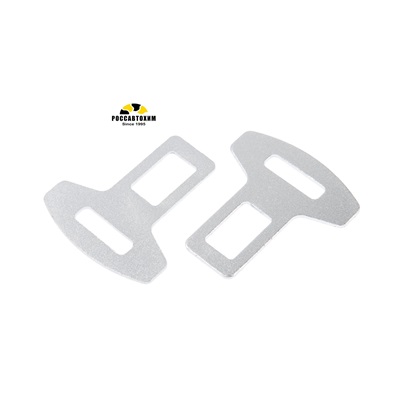 Заглушка ремня металлическая, TORSO, хром, набор 2 шт 3130957