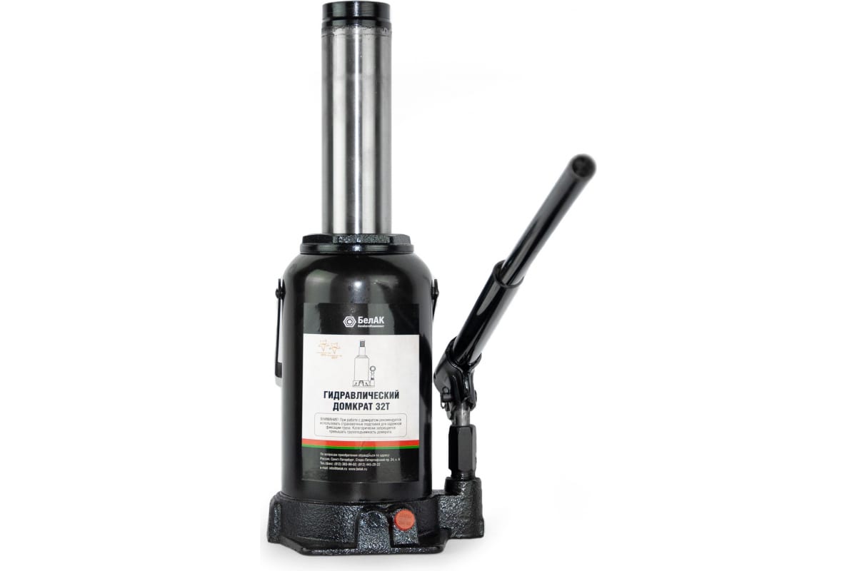 Домкрат бутылочный гидравлический 32т в коробке (255-425 мм) TUV.2 клапана БелАК