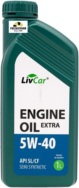 Масло моторное LIVCAR ENGINE OIL EXTRA 5W40 API SL/CF / п/с (1л)