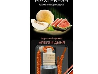 014/28 Ароматизатор-подвеска 'БУТЫЛОЧКА НА ШНУРОЧКЕ (5мл) Арбуз и Дыня