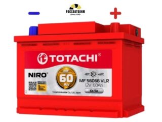 АКБ TOTACHI NIRO MF 56066 VLR 60а/ч поляр. обратная 0 (JIS L)