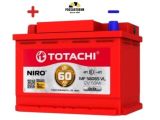 АКБ TOTACHI NIRO MF 56065 VL 60а/ч поляр. прямая 1 (JIS R)
