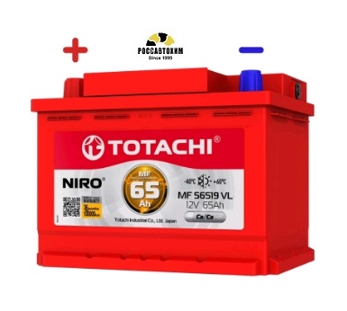 АКБ TOTACHI NIRO MF 56519 VL 65а/ч поляр. прямая 1 (JIS R)