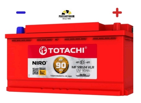 АКБ TOTACHI NIRO MF 59024 VLR 90а/ч поляр. обратная 0 (JIS L)