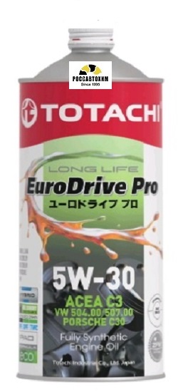Масло моторное TOTACHI EURODRIVE PRO LL Fully Sintetic 5W30 SN, C3 синт. 1л
