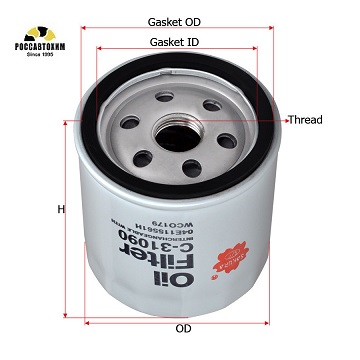 Фильтр масляный Sakura C31090 (W712/95)