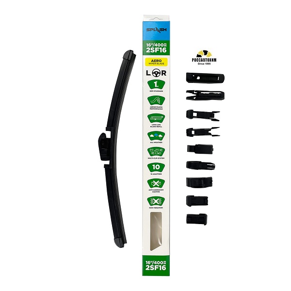 Щетка стеклоочистителя бескаркасная SPLASH 400mm (16'') 2SF16