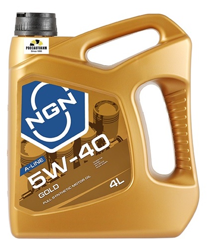 Масло моторное NGN 5W-40 GOLD A-LINE SN/CF 4л V272085302