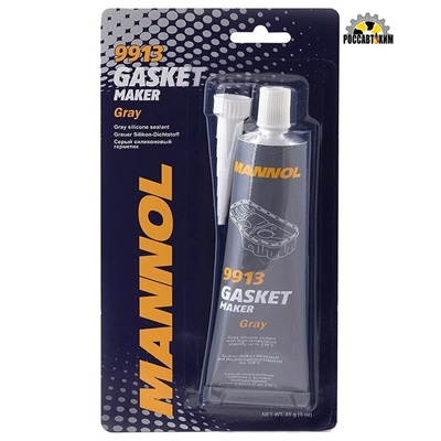 Герметик MANNOL силиконовый серый 85гр 9913