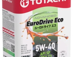 Масло моторное TOTACHI EURODRIVE ECO Fully Sintetic 5W40 SP, C3 синт. 4л