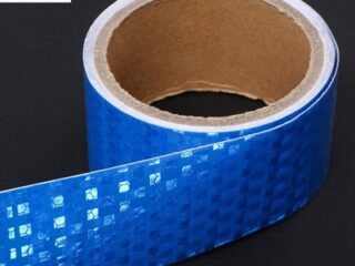 Светоотражающая лента, самоклеящаяся, синяя, 5 см х 3 м 4330995