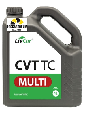 Жидкость трансмиссионная синтетическая для вариаторов LIVCAR MULTI CVT TC 4л