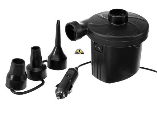 Насос электрический 12 В, 75 Вт, от прикуривателя, 3 насадки 2890120