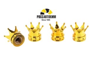 Колпачок на вентиль, TORSO, корона, набор 4 шт 7943664