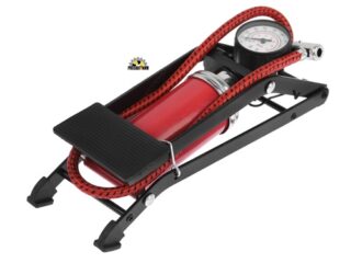 Насос ножной TORSO с манометром, 1 цилиндр, усиленный 860533