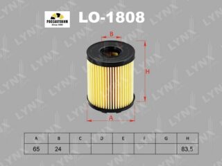 Фильтр масляный LYNXauto LO-1808 (HU713/1x)