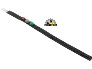 Антистатик-заземлитель Триада "СВЕТОФОР" силиконовый, черный, катафоты, 52 см 10401166