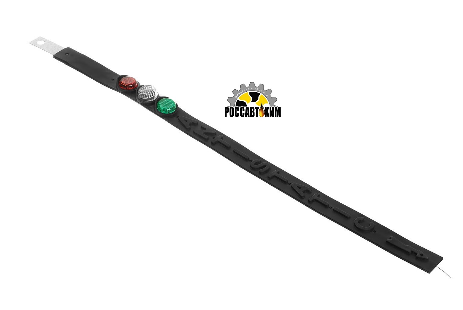 Антистатик-заземлитель Триада "СВЕТОФОР" силиконовый, черный, катафоты, 52 см 10401166