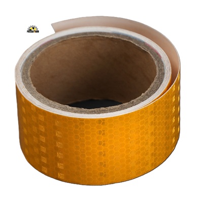 Светоотражающая лента, самоклеящаяся, желтая, 5 см х 3 м 4330996