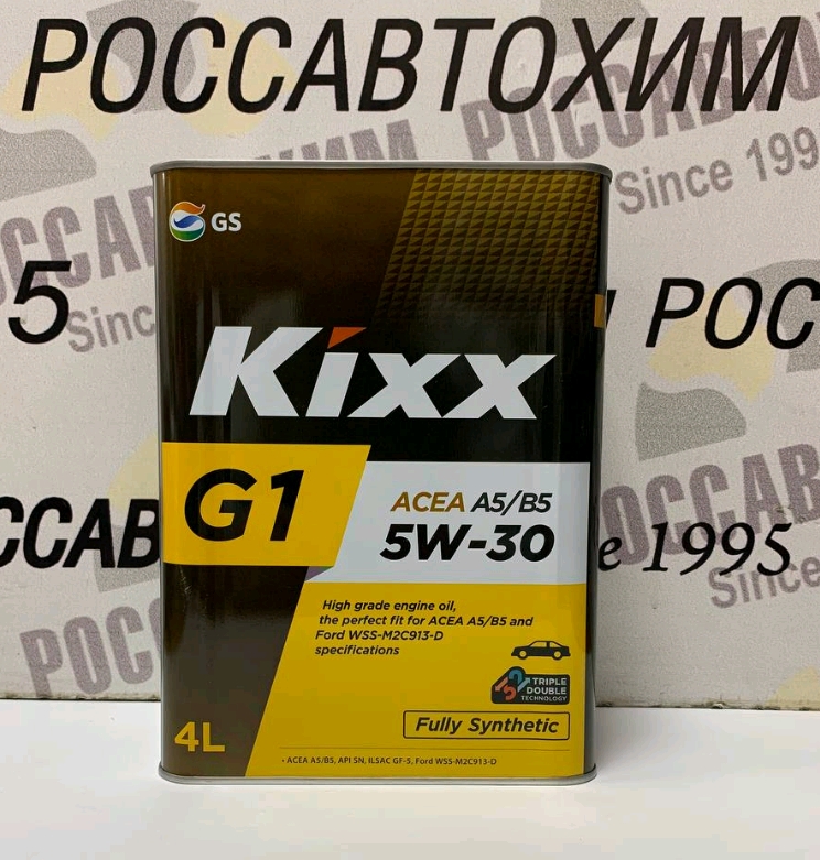 Масло моторное KIXX G1 5W30 A5/B5, SN синт. 4л