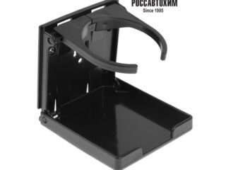 Подстаканник для автомобиля TORSO, чёрный, пластик, 95×100×25 мм