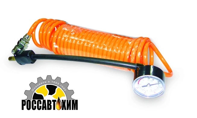Универсальный шланг-удлинитель AVS HS-01, с манометром, 4 м 4784903