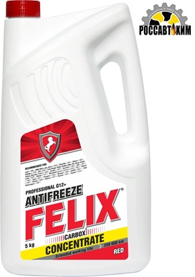 Антифриз FELIX Carbox-45 G12+ (красный) концентрат 5кг